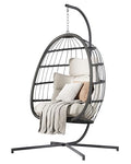 Hanging Egg Chair with Stand Cushion X443