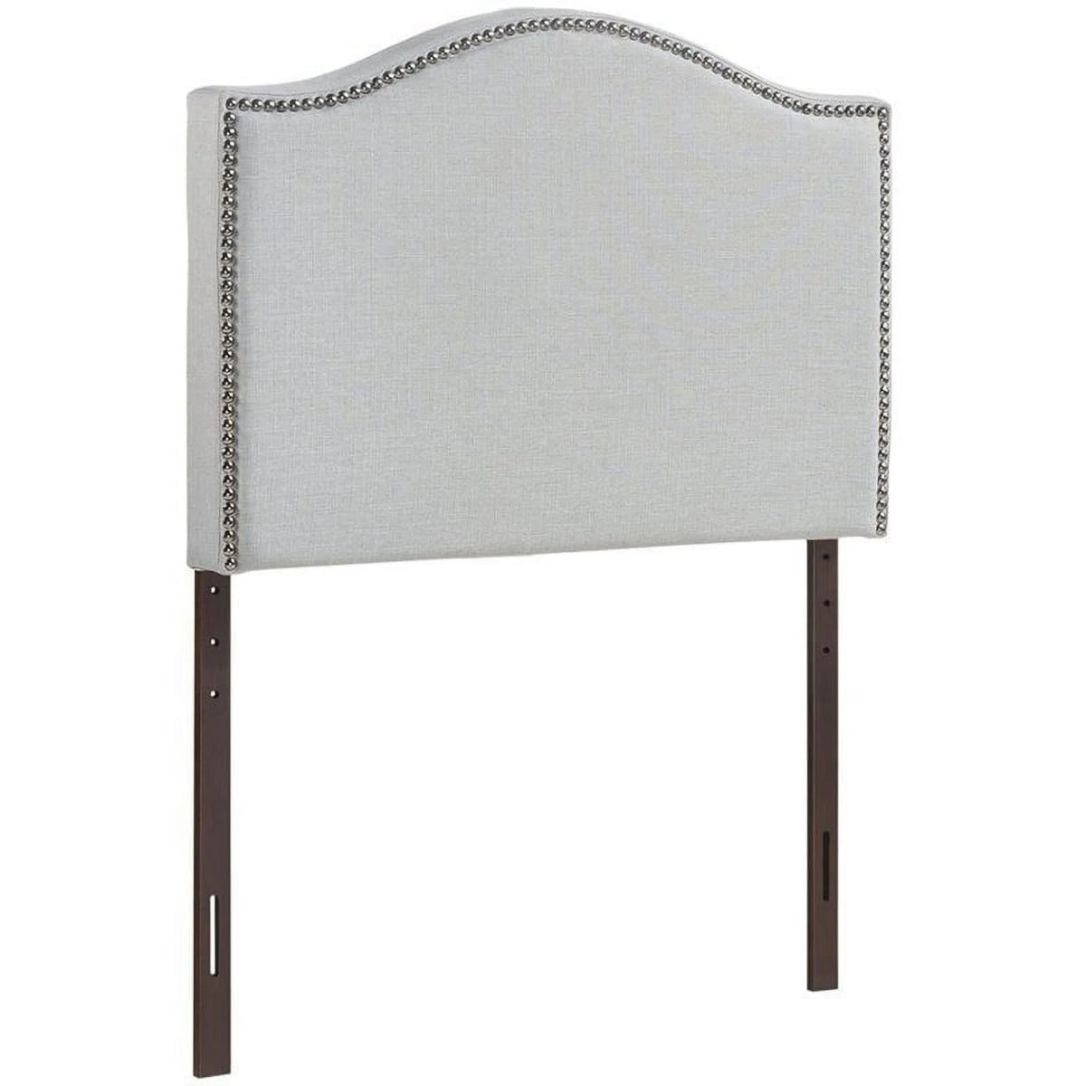 Sky Gray Fabric Upholstered Twin Headboard G2911