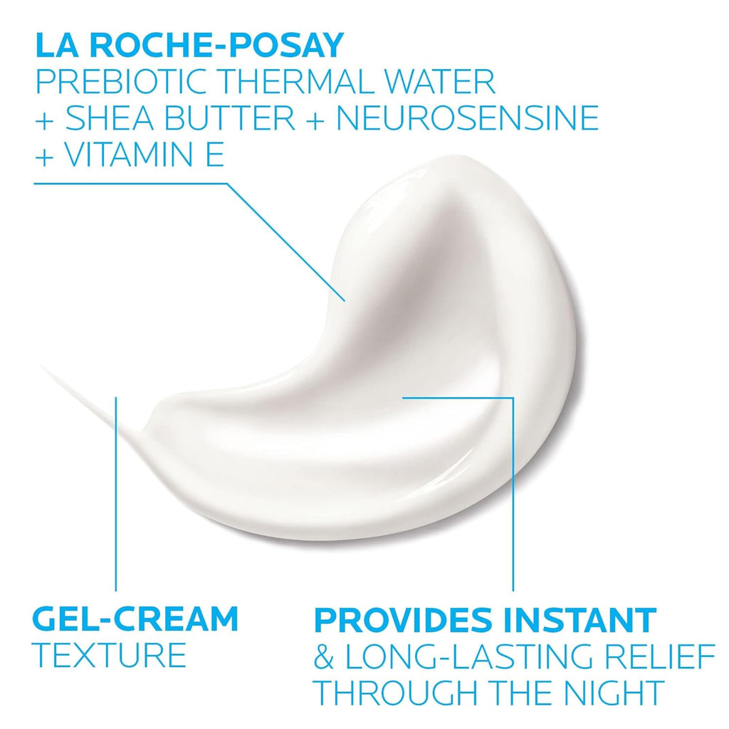Toleriane Dermallergo Night Cream Intense Soothing Moisturizer with Vitamin E for Sensitive Skin G8069
