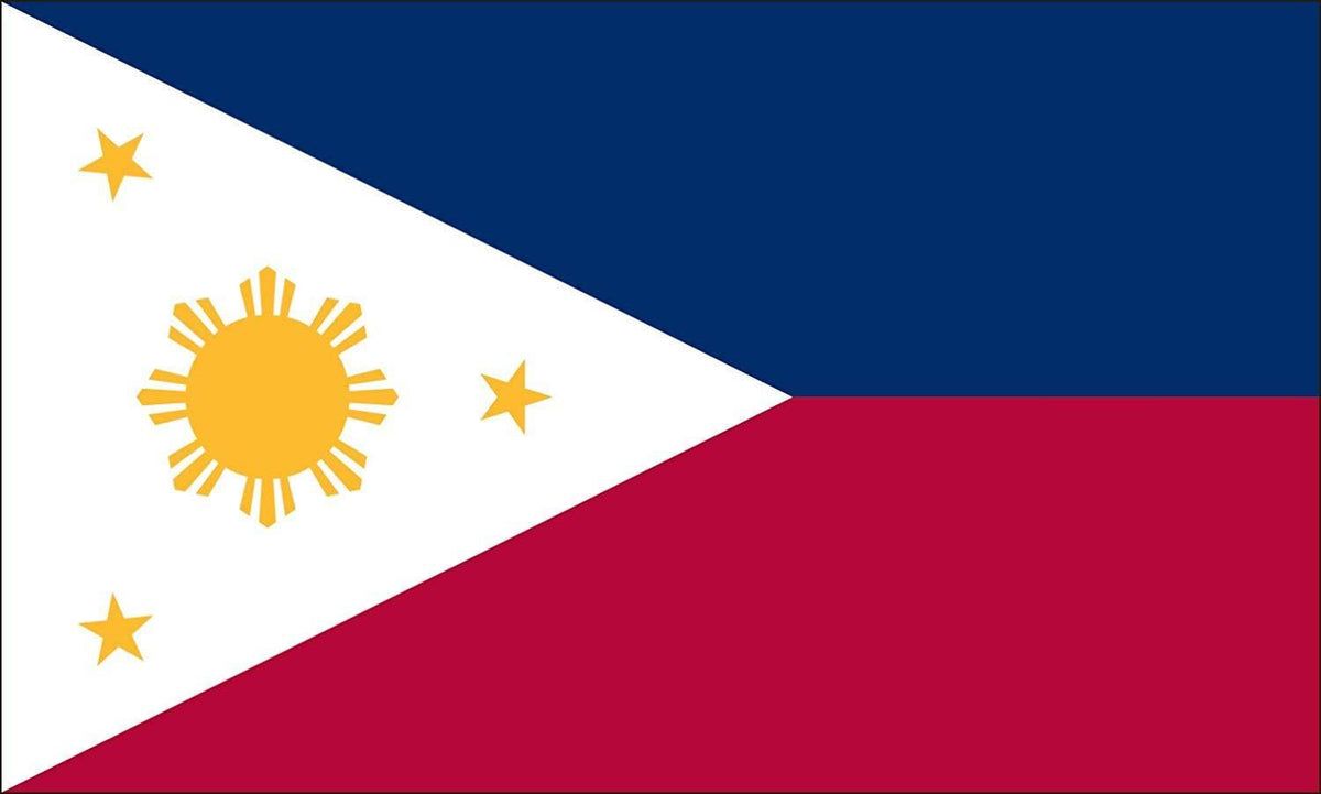 4-Foot by 6-Foot Nylon Philippines Flag A24129