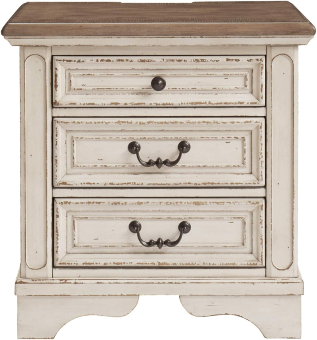3 Drawer Nightstand with Electrical Outlets & USB Ports X165