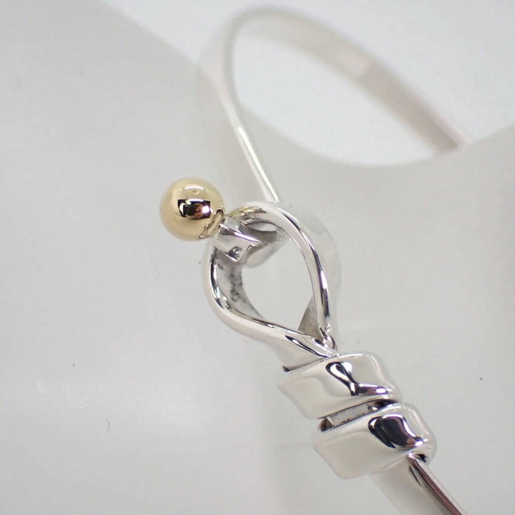 Tiffany 925 750 combination hook & eye bangle E728791