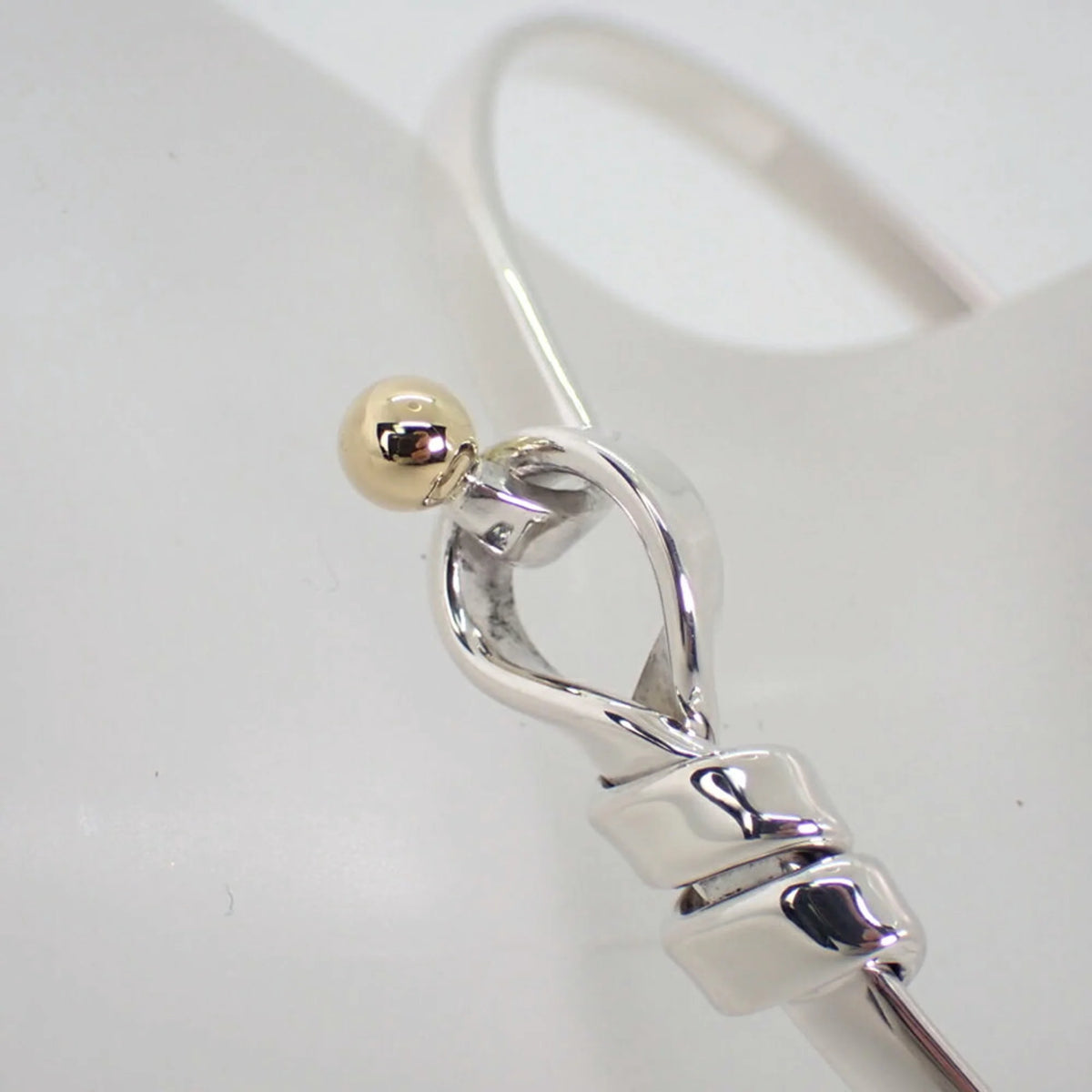 Tiffany 925 750 combination hook & eye bangle E728791
