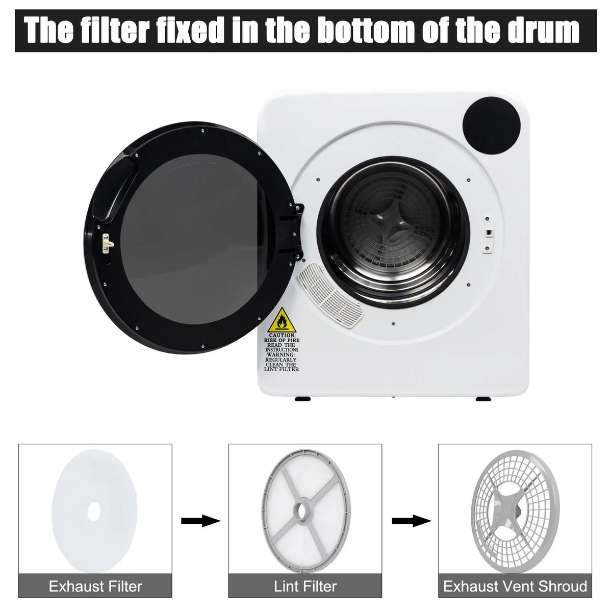 Electric Compact Laundry Clothes Dryer I4145