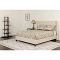 King Size Tufted Upholstered Platform Bed with Mattress I81807