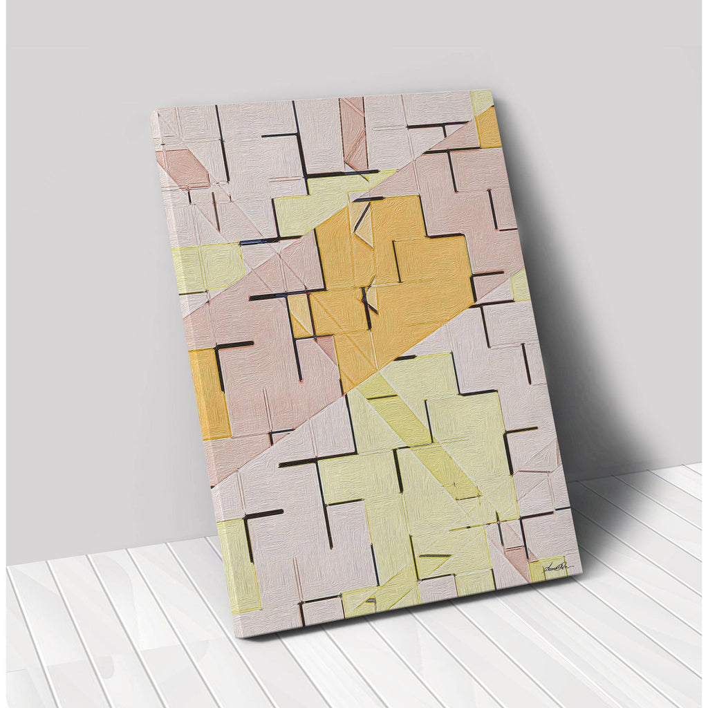 Pastel Wall Premium Stretched Canvas in Multi-Color L288501