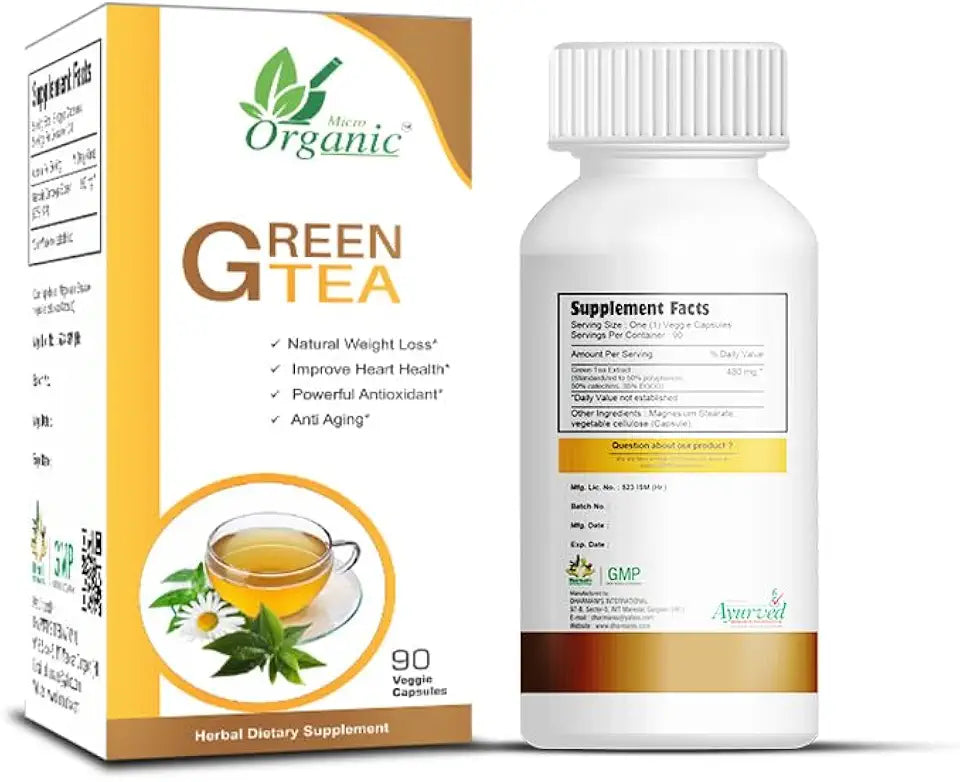 Green Tea Capsules, 90 Count (Pack of 2) F33334