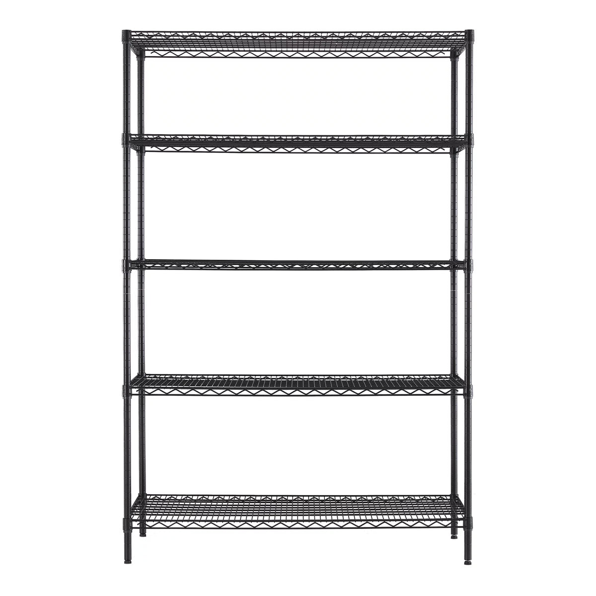 Steel 5-Tier Storage Shelf Unit Black X400748