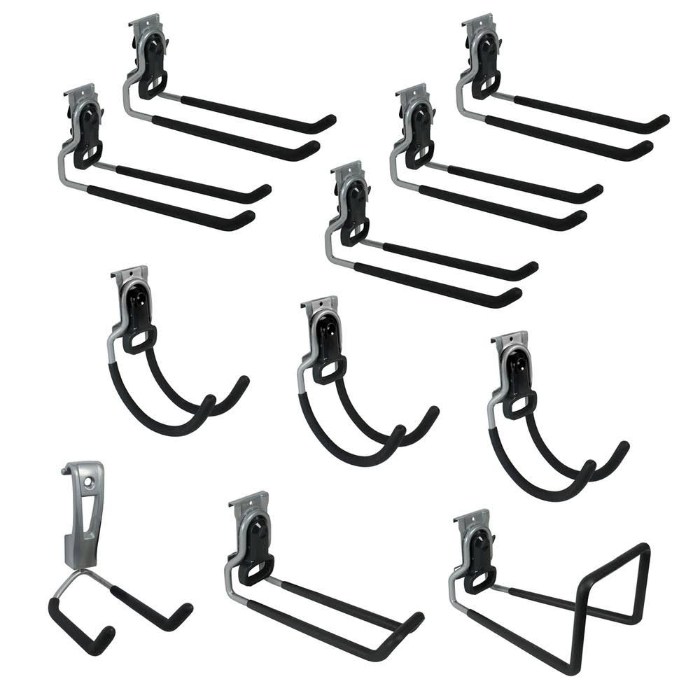 11 Piece Garage Rail Accessory Bundle Y8327