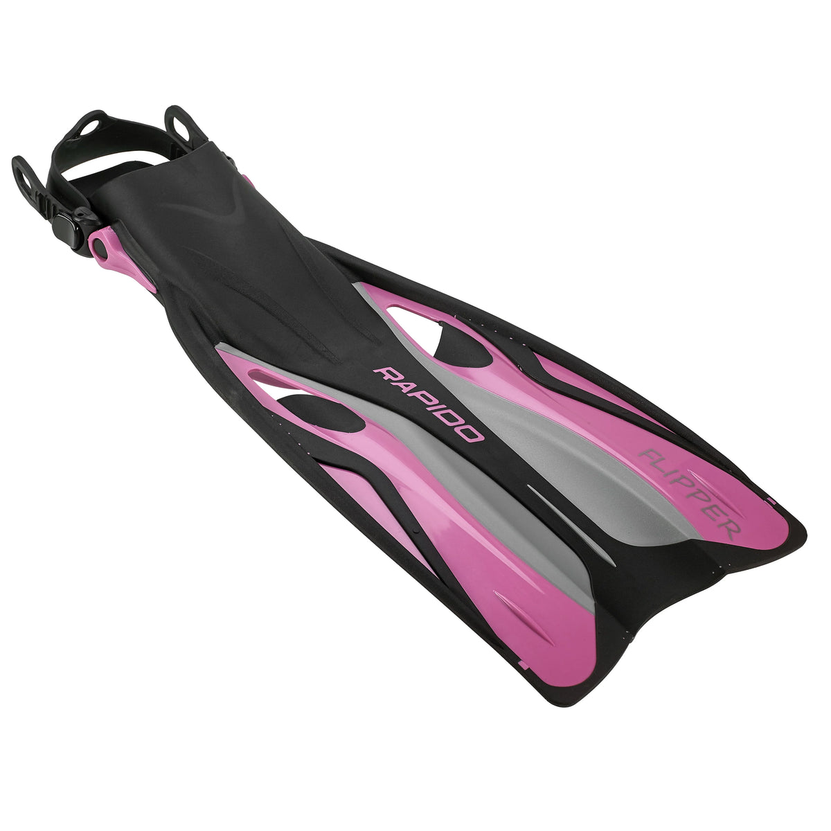 Snorkel Mask with Adjustable Flipper Fins and Dry Snorkel Set Travel Bag A396168