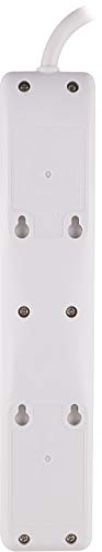 4 Outlets 2 USB Ports Surge Protector with 8ft Power Cord White U284
