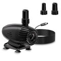 40W 660GPH Floating Pond Fountain with LED Lights and 3 Modes Spray M634