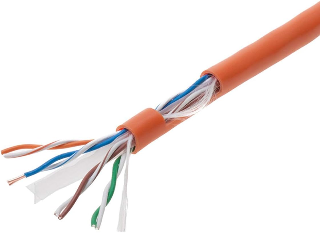 CAT6 1000ft UTP White Ethernet Solid Cable 23AWG Bulk F107