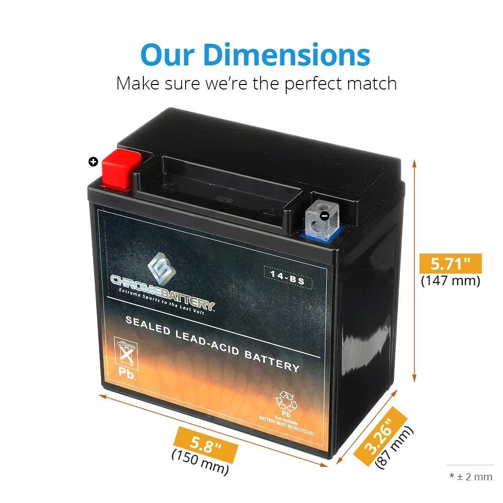 Maintenance Free Sealed Agm Motorcycle Battery K5253