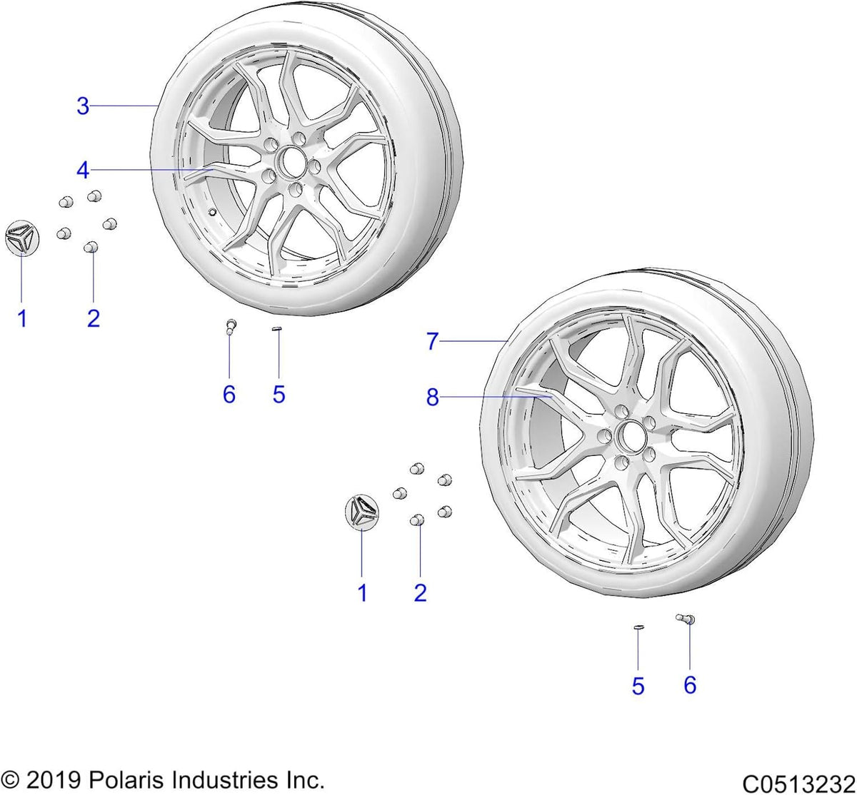 Rear Cast Wheel 20X9 Y29620