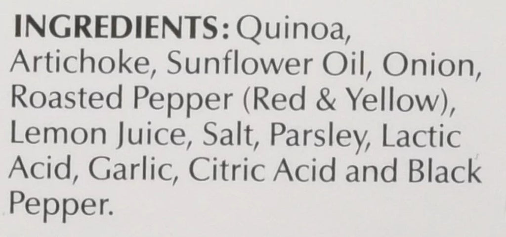 Quinoa Meal Artichoke & Roasted Pepper 7.9oz Pack of 6 H2123