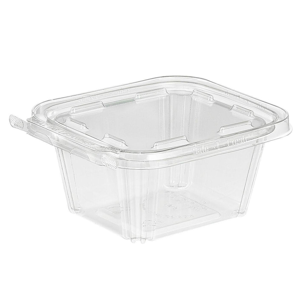 16 oz Clear Tear Strip Deli Container Tub F420326