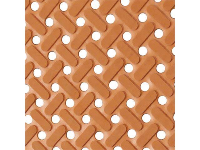 3/8 in x 34 in x 6 ft Red Non-Slip Nitrile Rubber Matting C680677