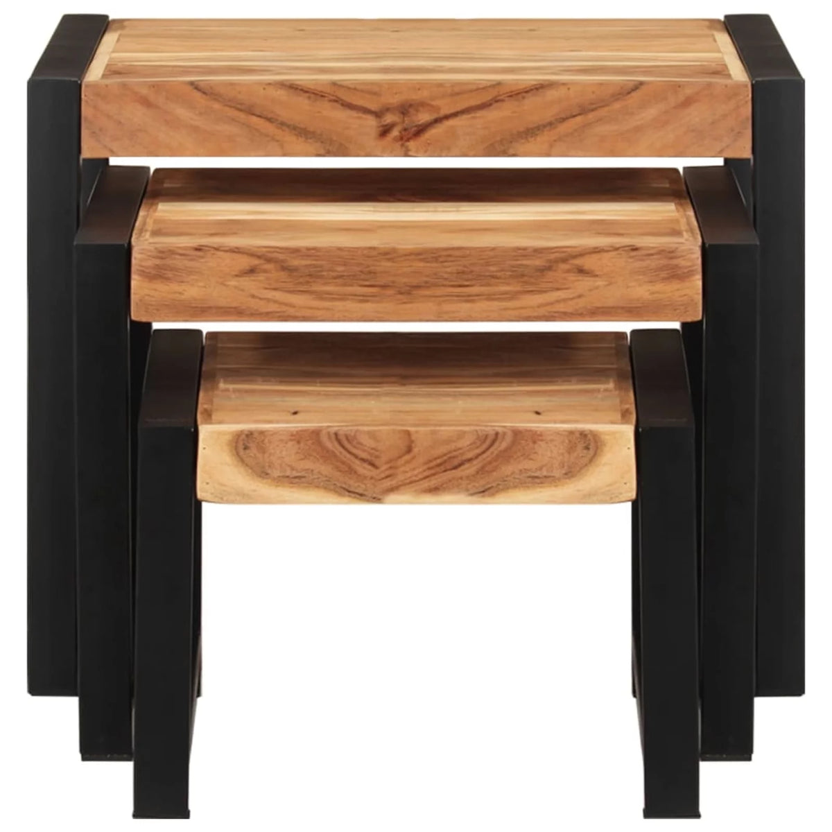 3 Piece Solid Wood Nesting Table Set C764755