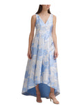 Ivory Sleeveless V Neck Full-Length Formal Dress A401560