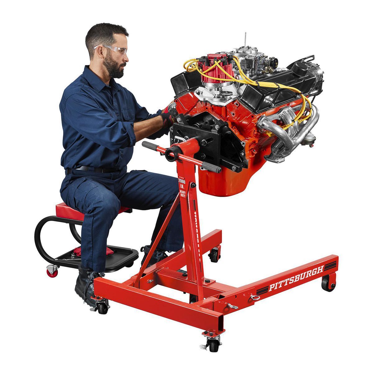 2000 lb. Capacity Foldable Engine Stand J15394