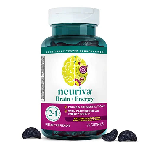Natural BlackBerry Brain + Energy Gummies, 75ct C468