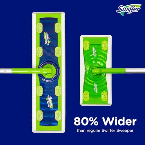 2-in-1 Dry + Wet Floor Mopping Kit with Sweeper, 8 Dry Cloths, 2 Wet Cloths R785553
