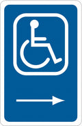 18x22Hx12x22W Handicap Parking Sign Q522