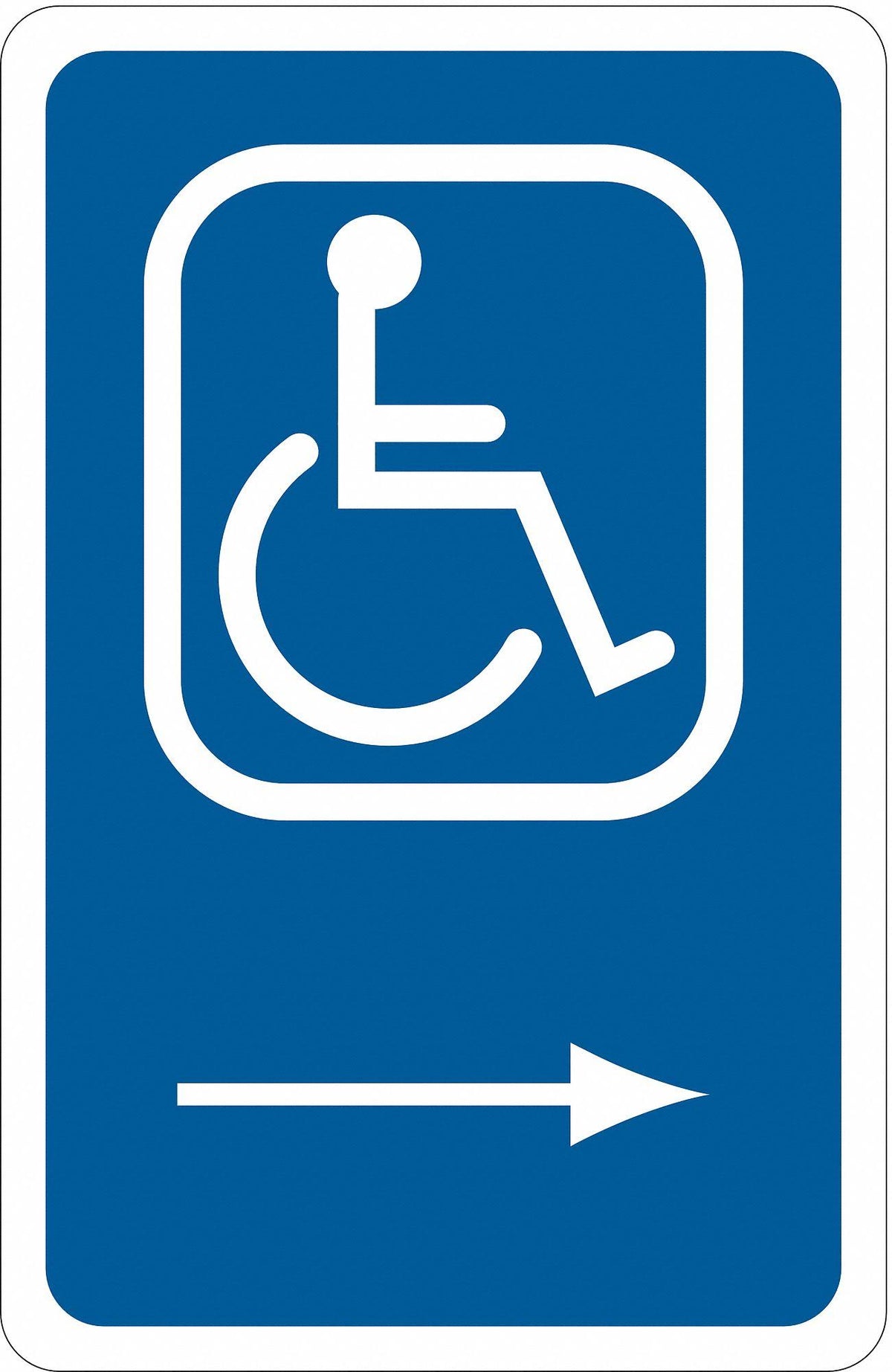 18x22Hx12x22W Handicap Parking Sign Q522