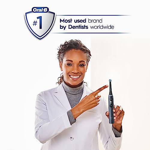 Black Rechargeable Electric Toothbrush with 5 Cleaning Settings, 2 Replacement Heads, Travel Case G96443