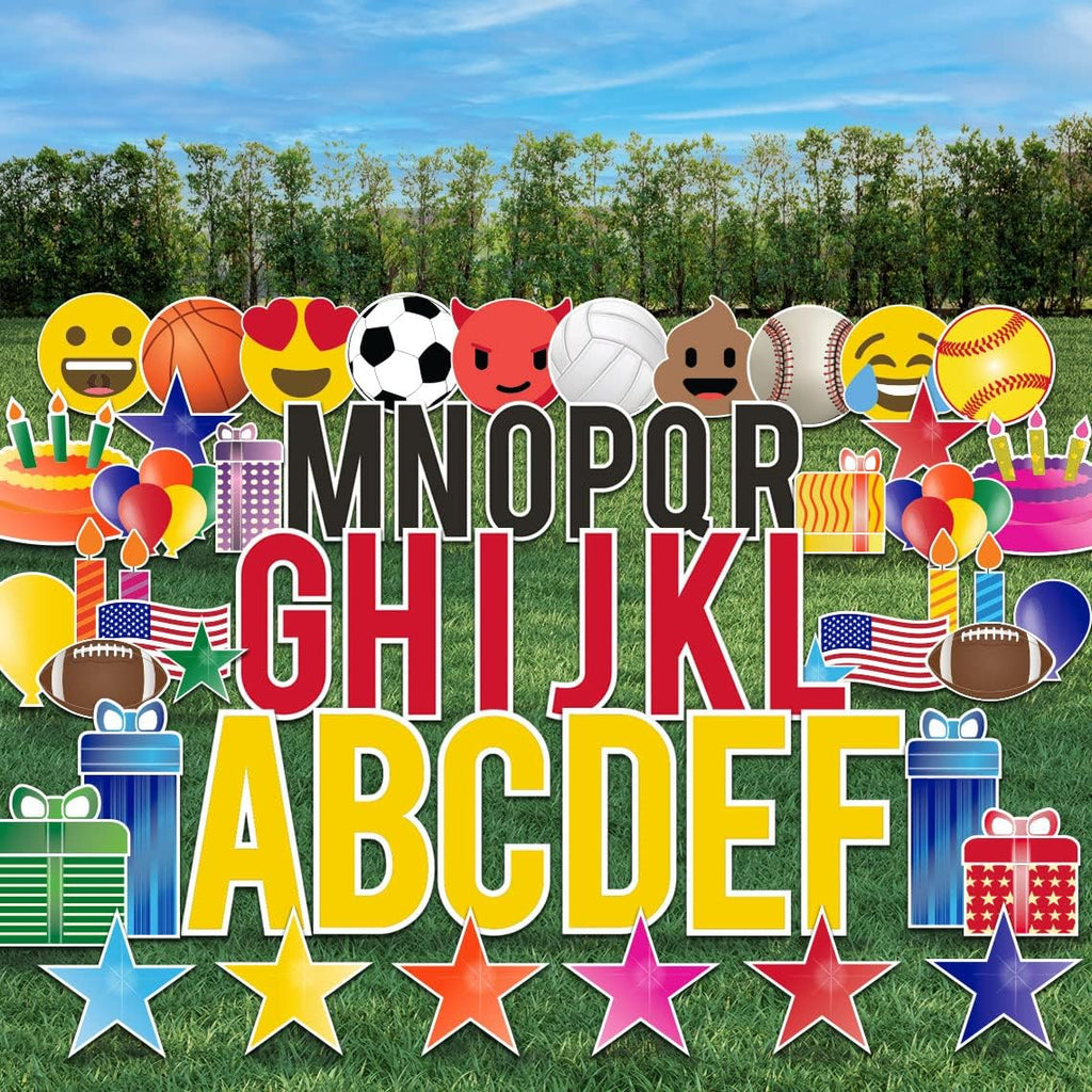 407 Piece Yard Sign Starter Kit with Stakes I9753