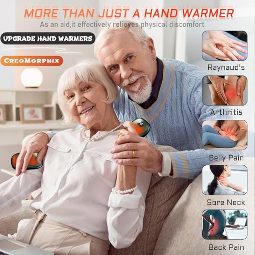 Rechargeable Hand Warmers 2 Pack, 12000mAh Electric Portable Power Bank V245