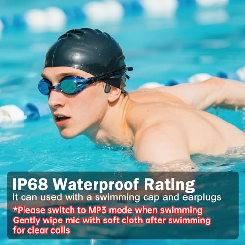 Black Bone Conduction Swimming Headphones U8152
