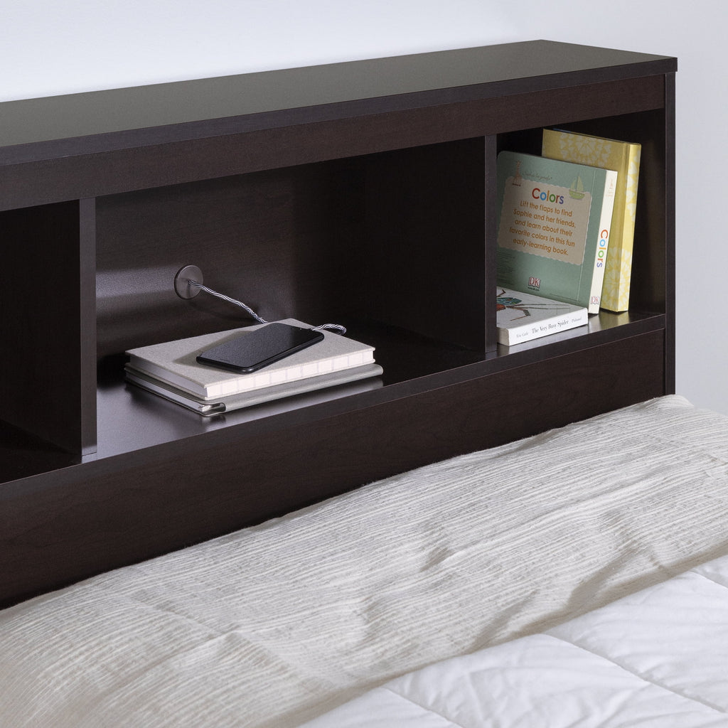 Twin 3 Drawer Storage Bed with Bookcase Headboard R7937
