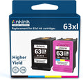 HP 63XL Black and Color Ink Cartridge Pack of 2 J52285