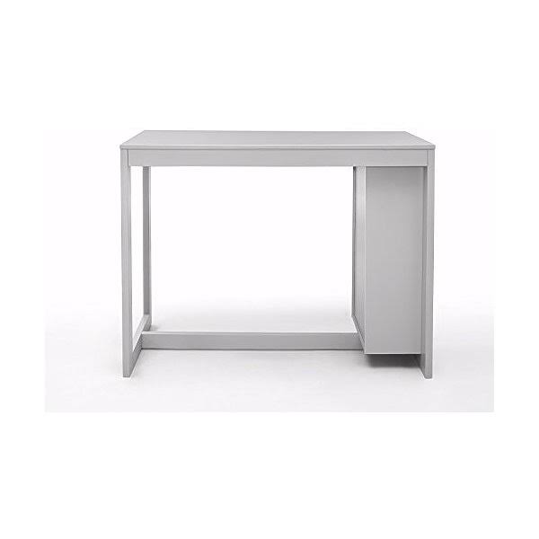 Ash Grey Counter Height Dining Table with Shelving F5071