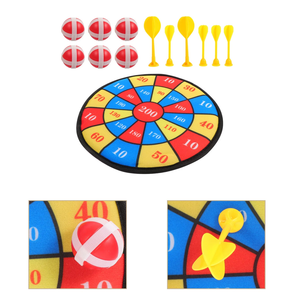13Pcs Kids Sticky Target Darts Board Toys Z55954