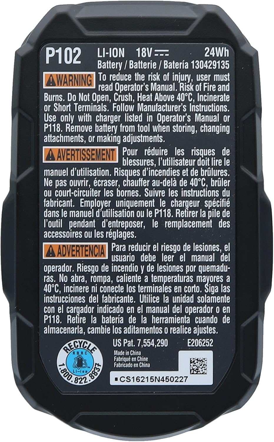 2 Pack 18V Compact Lithium Ion Battery T612195