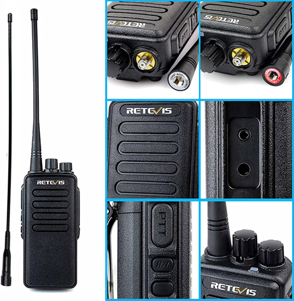4 Pack Long Range Heavy Duty 2 Way Radio with 3000mAh Rechargeable P284329