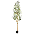 6FT Tall Artificial Olive Tree Faux Silk Potted Plants R865477