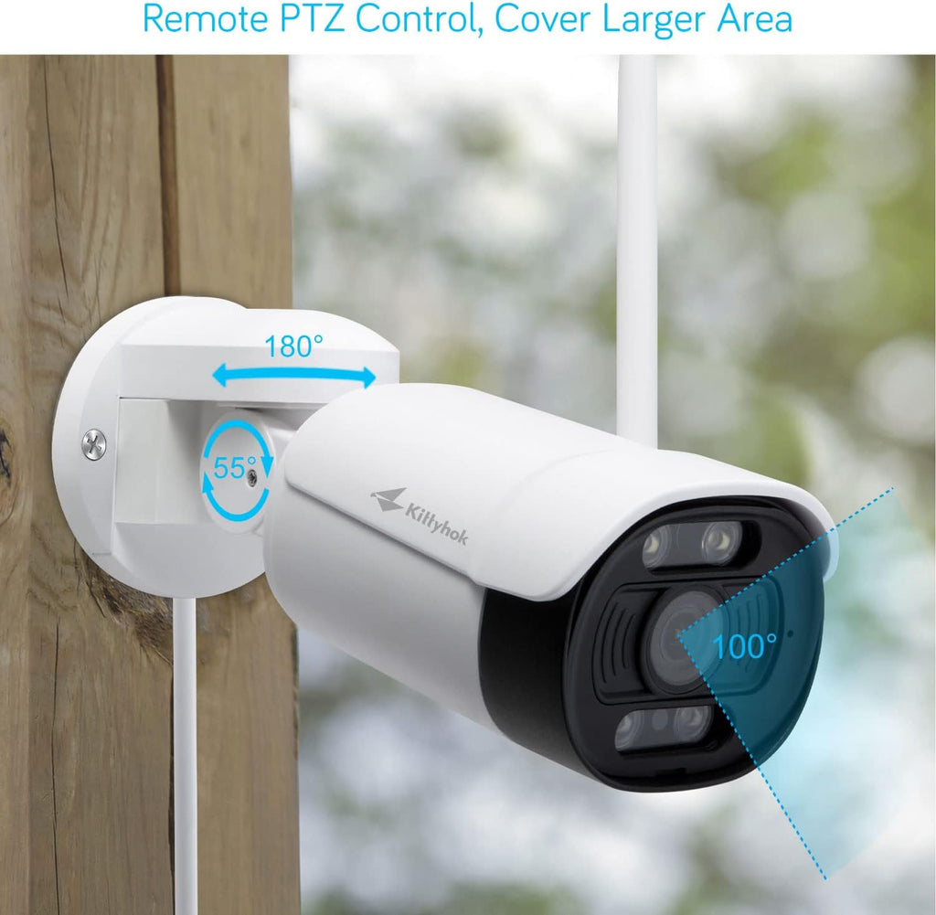 2K PTZ Wireless Security Camera System with 1TB HDD V1914