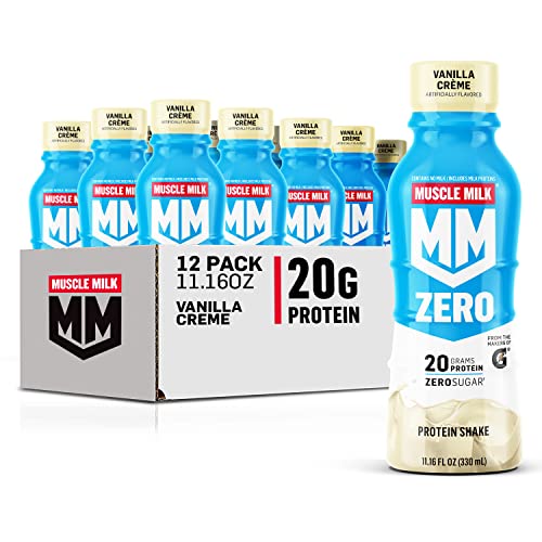 Vanilla Crème Protein Shake, 20g Protein, Zero Sugar, 11.16 Fl Oz (Pack of 12) C860
