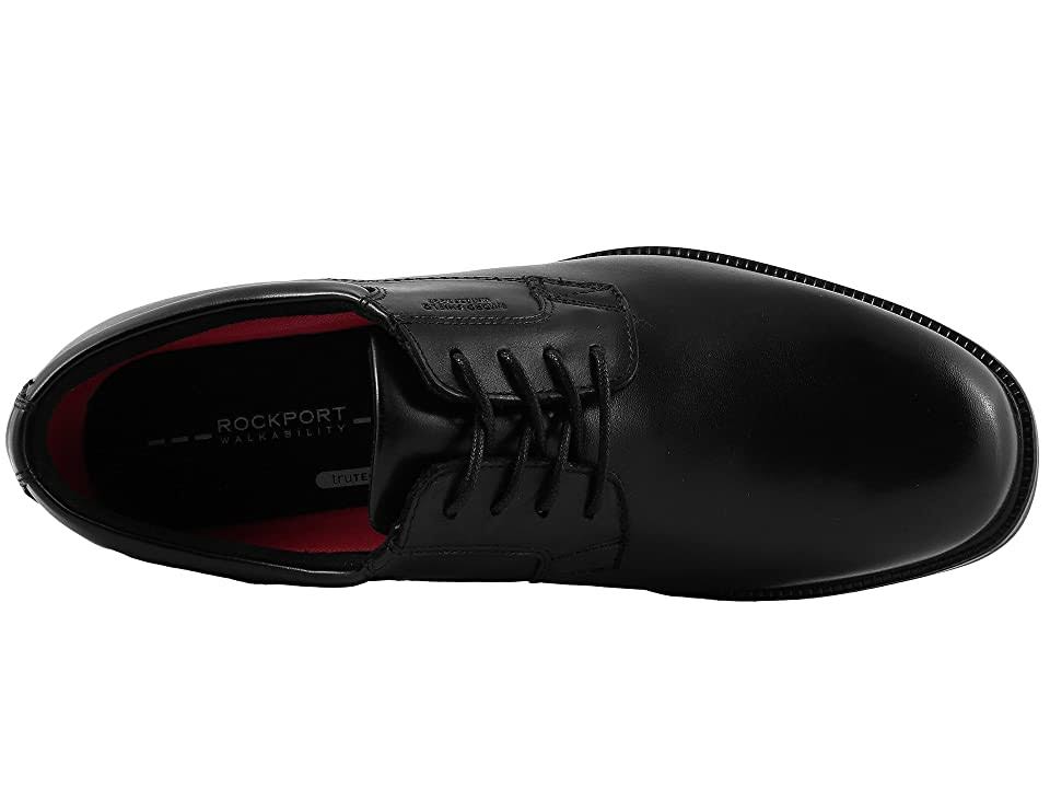 Black Plain Toe Derby Shoes Z248