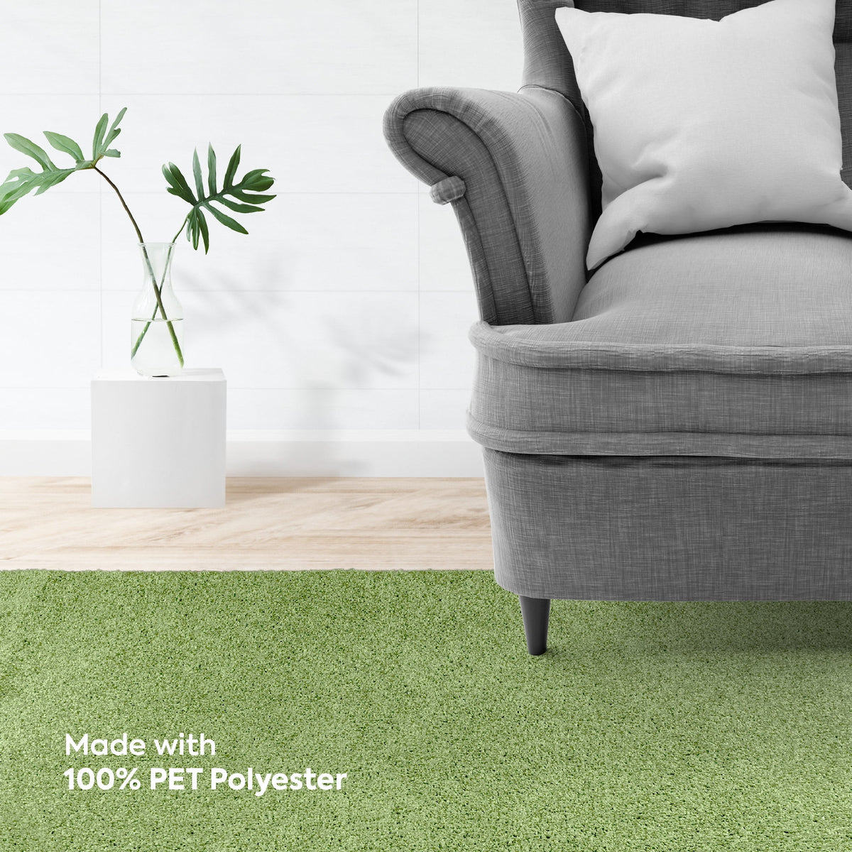 Lime Green 12' x 20' Area Rug K953499