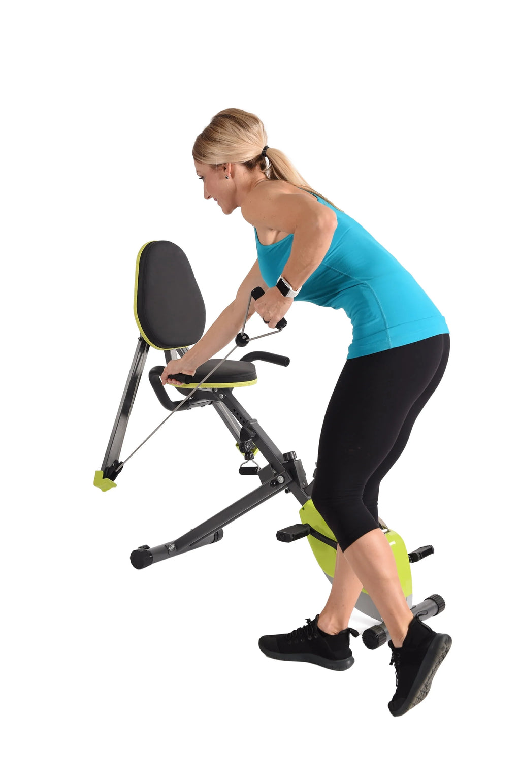Upright Exercise Bike with Upper Body Resistance Arms J852322