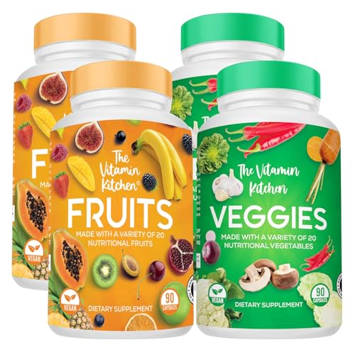 Whole Food Fruits and Veggies Supplement 360 Capsules 4-Pack I724