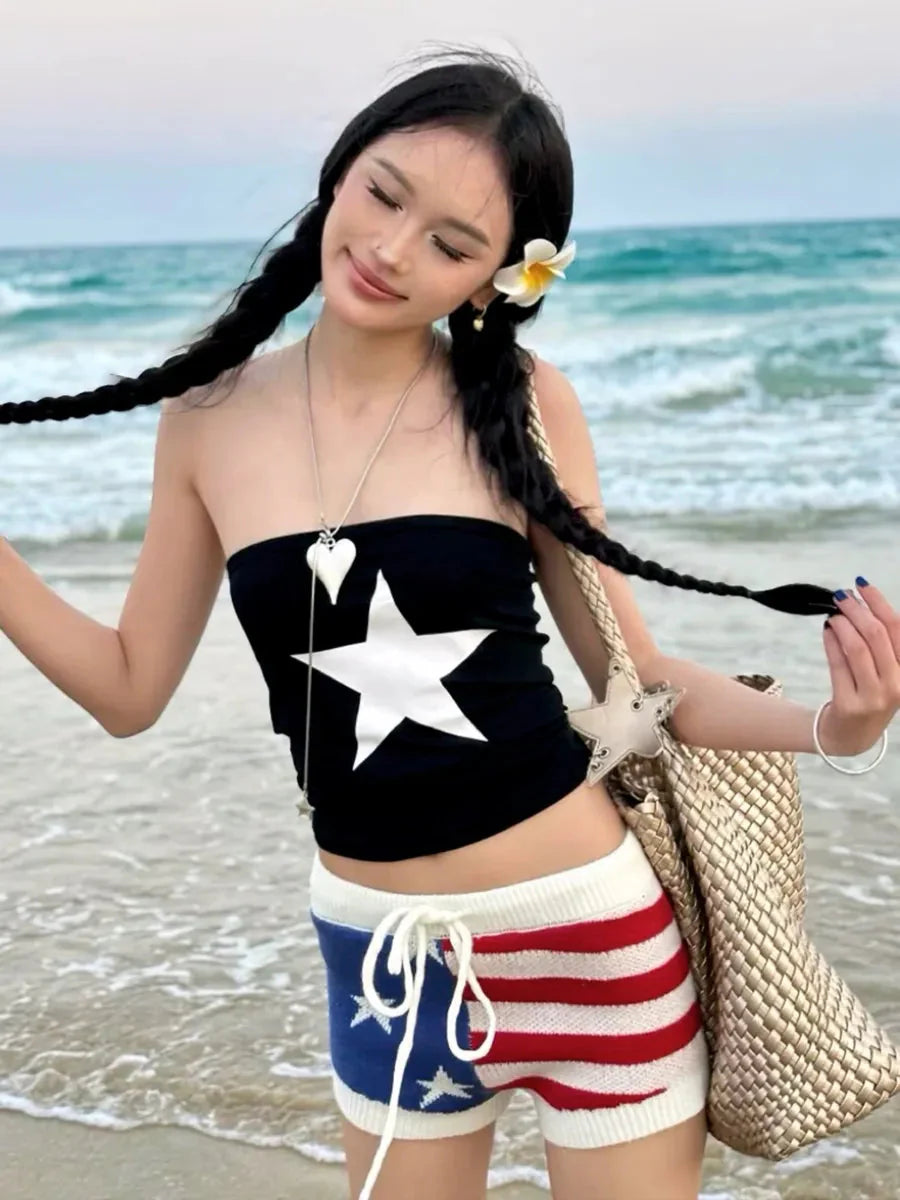 Star Pattern Shorts O188