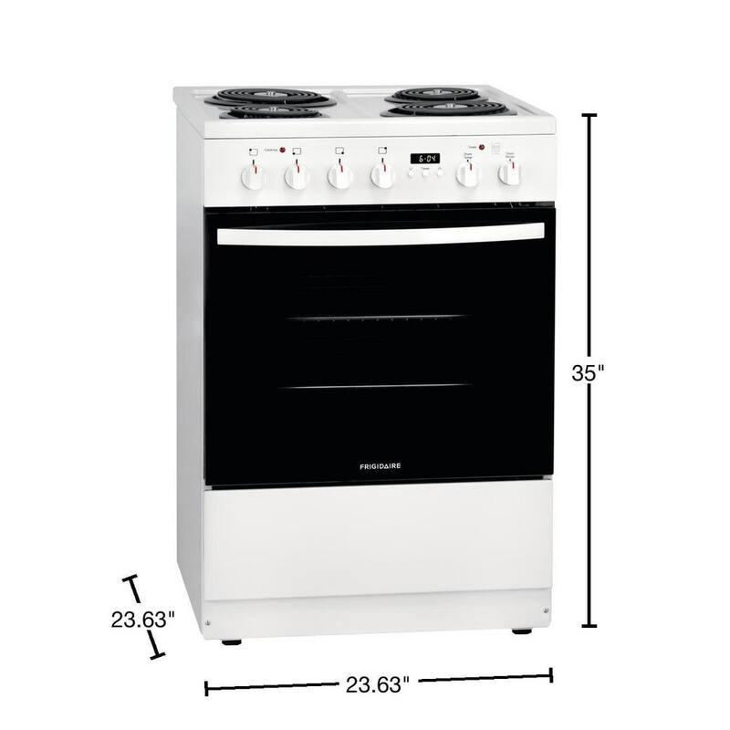 24 in. 1.9 cu. ft. Freestanding Electric Range in White A73227