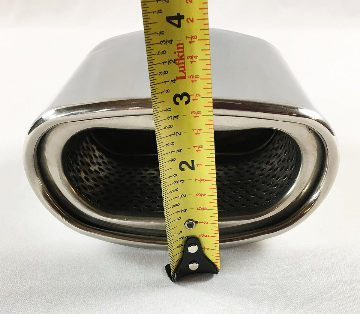 Double Wall Rolled Oval Stainless Steel Exhaust Tip Pack of 2 R670224