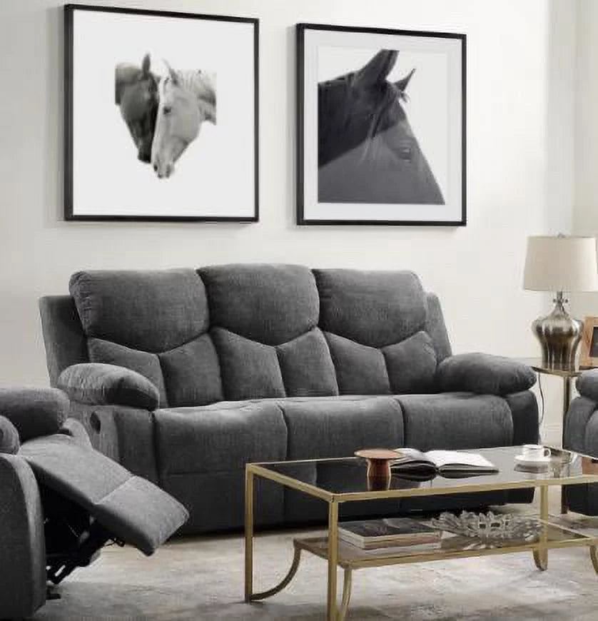 Gray Chenille Sofa K173
